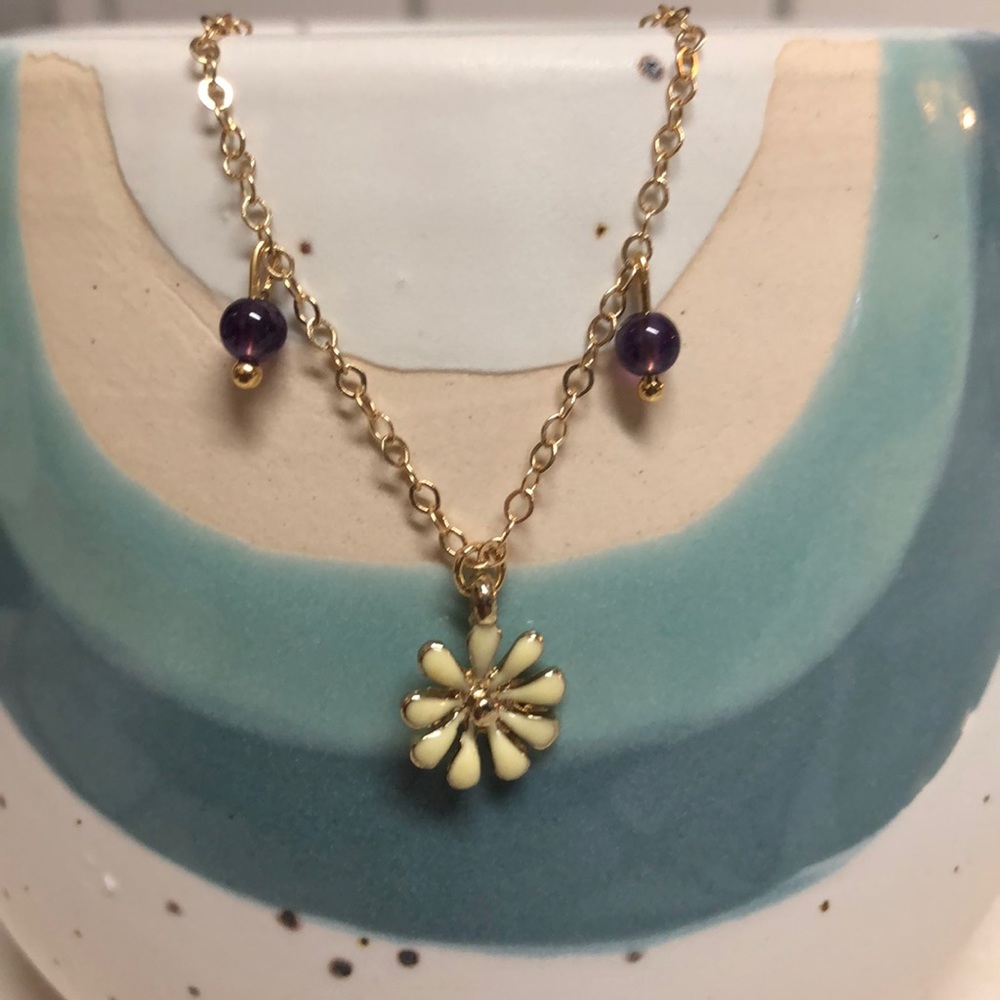 Handmade Daisy Charm Bracelet